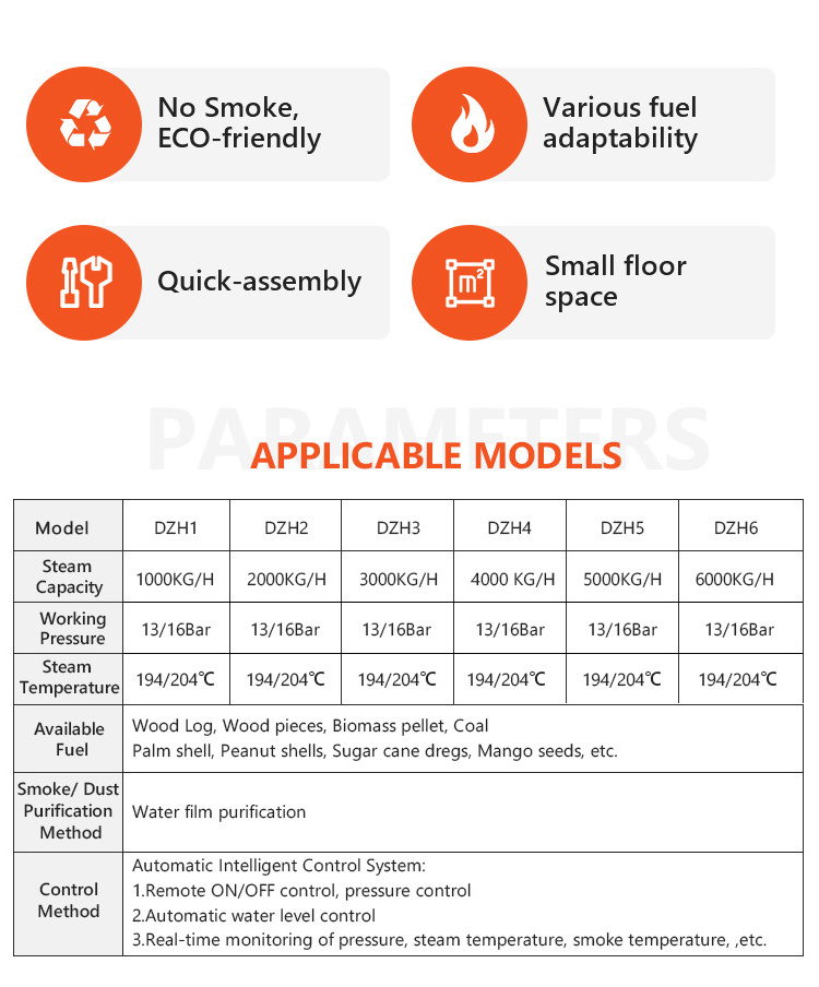 Natural Circulation Warranty 2 Years Coal Fired Steam Boiler wood pellet boiler husk fired steam boiler