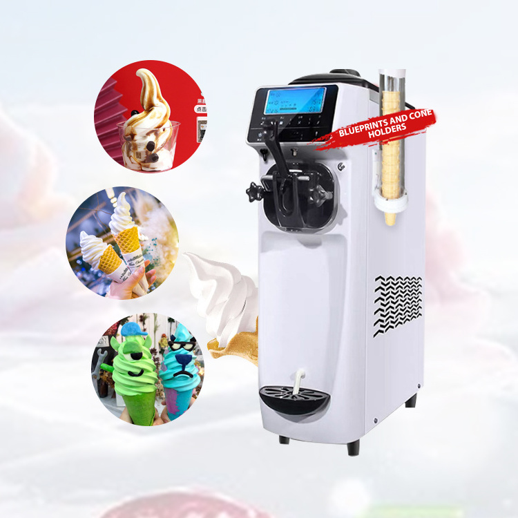 Automatic Liquid Nitrogen Table Top Roll Swirl Freeze Price Soft Serve 110 Volt Ice Cream Machine For Food Cart