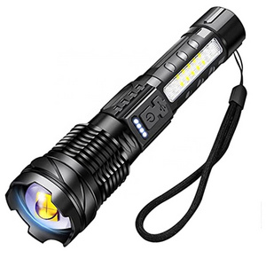 Taikoo Multipurpose Brightest Portable super bright cob led tactical laser flashlight led high lumens rechargeable torch light