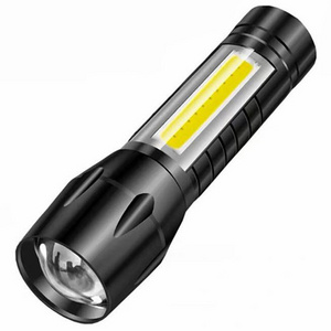 Portable Rechargeable Zoom LED Flashlight XPE Flash Light Torch Lantern 3 Lighting Modes Camping Light Mini Led Flashlight