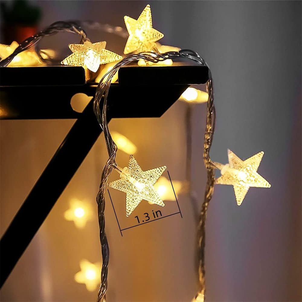 TAIKOO Star LED Fairy Lights  Christmas Bedroom Party Wedding Xmas Tree LED String Light for Decoration Christmas Indoor Outdoor