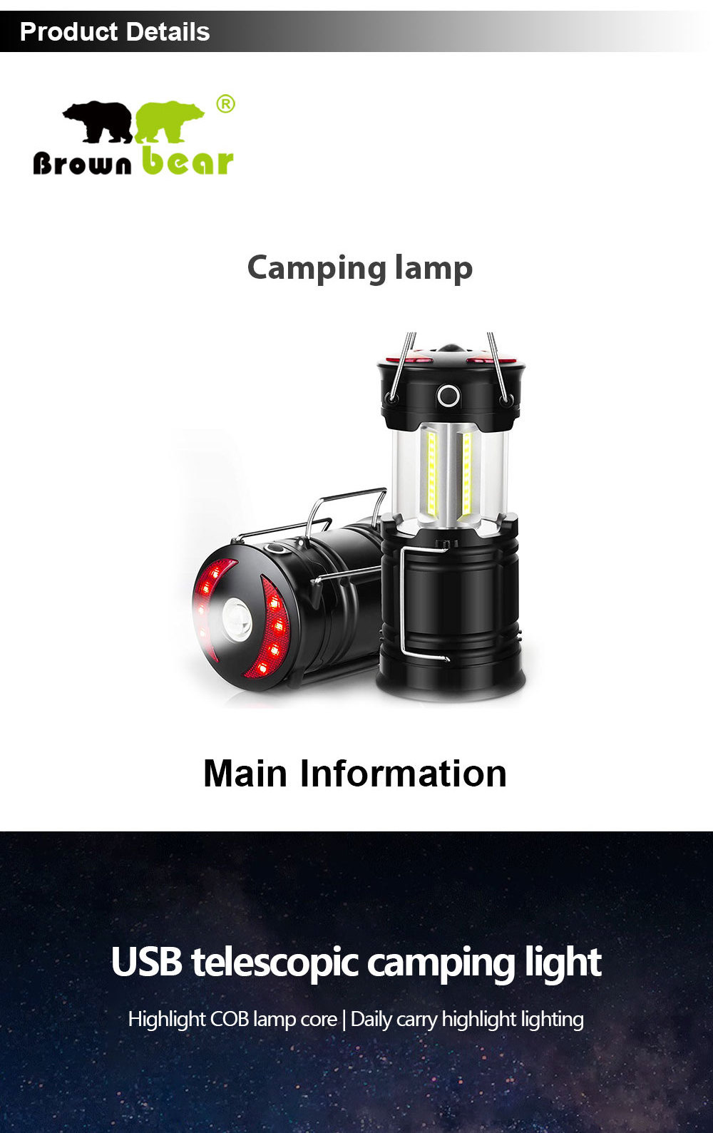 TAIKOO Camping Lanterns Led Lanterns Lights with Flashlight and Magnet Base for Camping Hiking Emergency SOS Function Outage