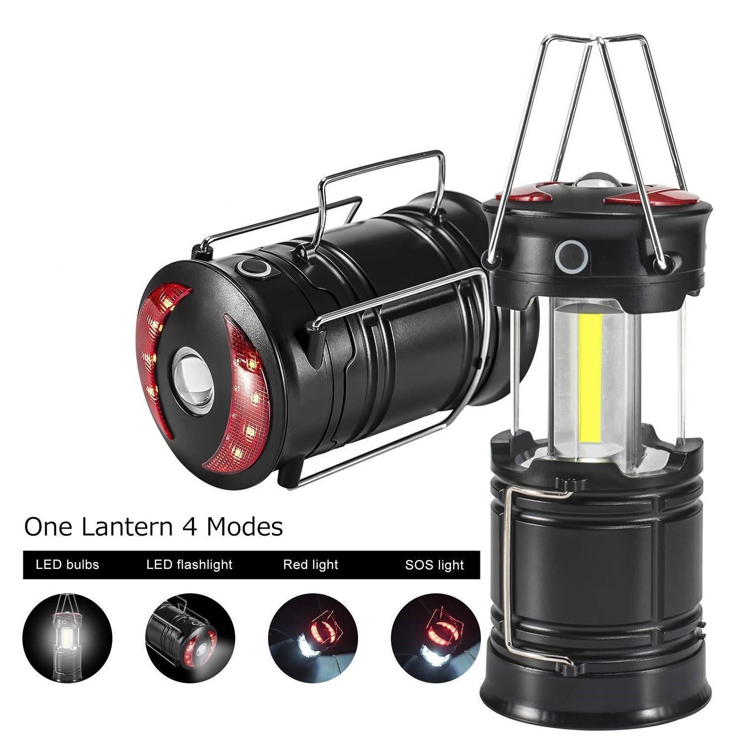 TAIKOO Camping Lanterns Led Lanterns Lights with Flashlight and Magnet Base for Camping Hiking Emergency SOS Function Outage