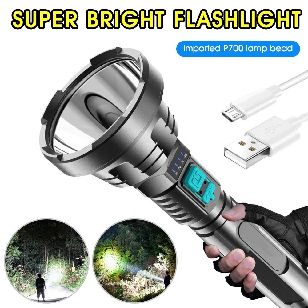 Taikoo Multi-function LED USB Long-range Portable Hiking Camping Tent Lights Emergency Flashlight Outdoor Torch Light