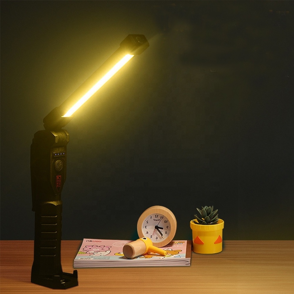 TAIKOO  New  USB Rechargeable Working Light Portable COB LED Flashlight Magnetic Camping Torch  Folding Work Torch Led Light