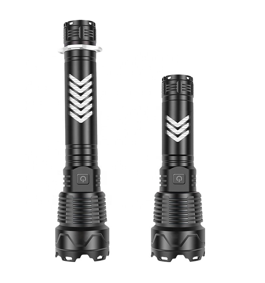 Taikoo zoomable tactical self camping sports outdoor rechargeable self defense torch light usb flashlight