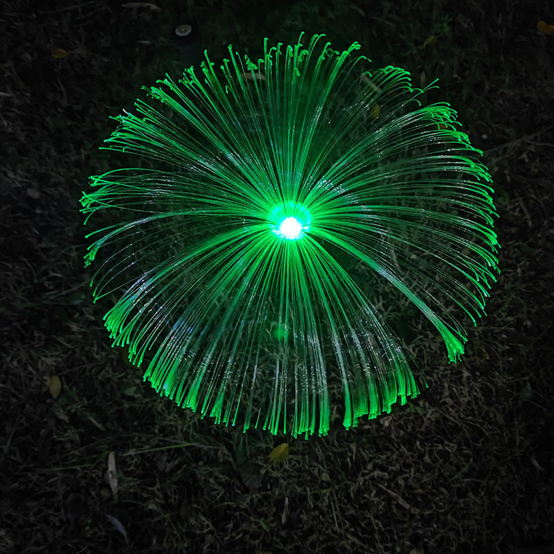 Solar waterproof fiber optic jellyfish led lights plug-in lawn garden decorative lights