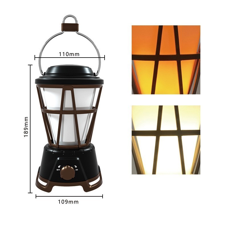 TAIKOO Foldable Inflatable Solar Light Led Camp Lantern Outdoor Security Camping Light