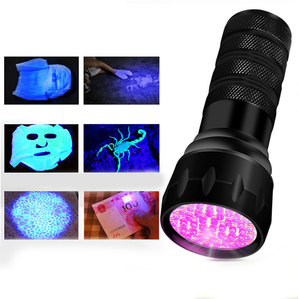 TAIKOO 21LED UV Torch Flash Light Black Light UV Flashlight for Dogs Urine Detector for Dry Stains and Scorpion Hunting