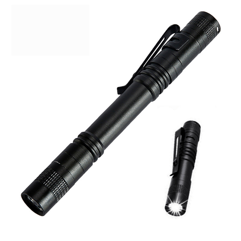 High Power Aluminium Alloy Pen Light Mini Flat Penlight Led XPE Tactical Mini Led Flashlight Pen Torch