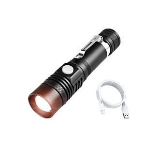 TAIKOO 1000 Lumens  Torch Light Flashlight T6 Long Range Shot Powerful LED Waterproof Flashlight Outdoor USB Charging Alloy