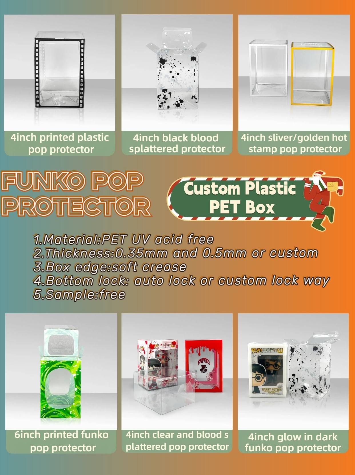 Wholesale Custom High Quality Clear PET Plastic Box POP 4'' 6'' Protectors for Funko Pop Protector Gift Boxes Manufacturer