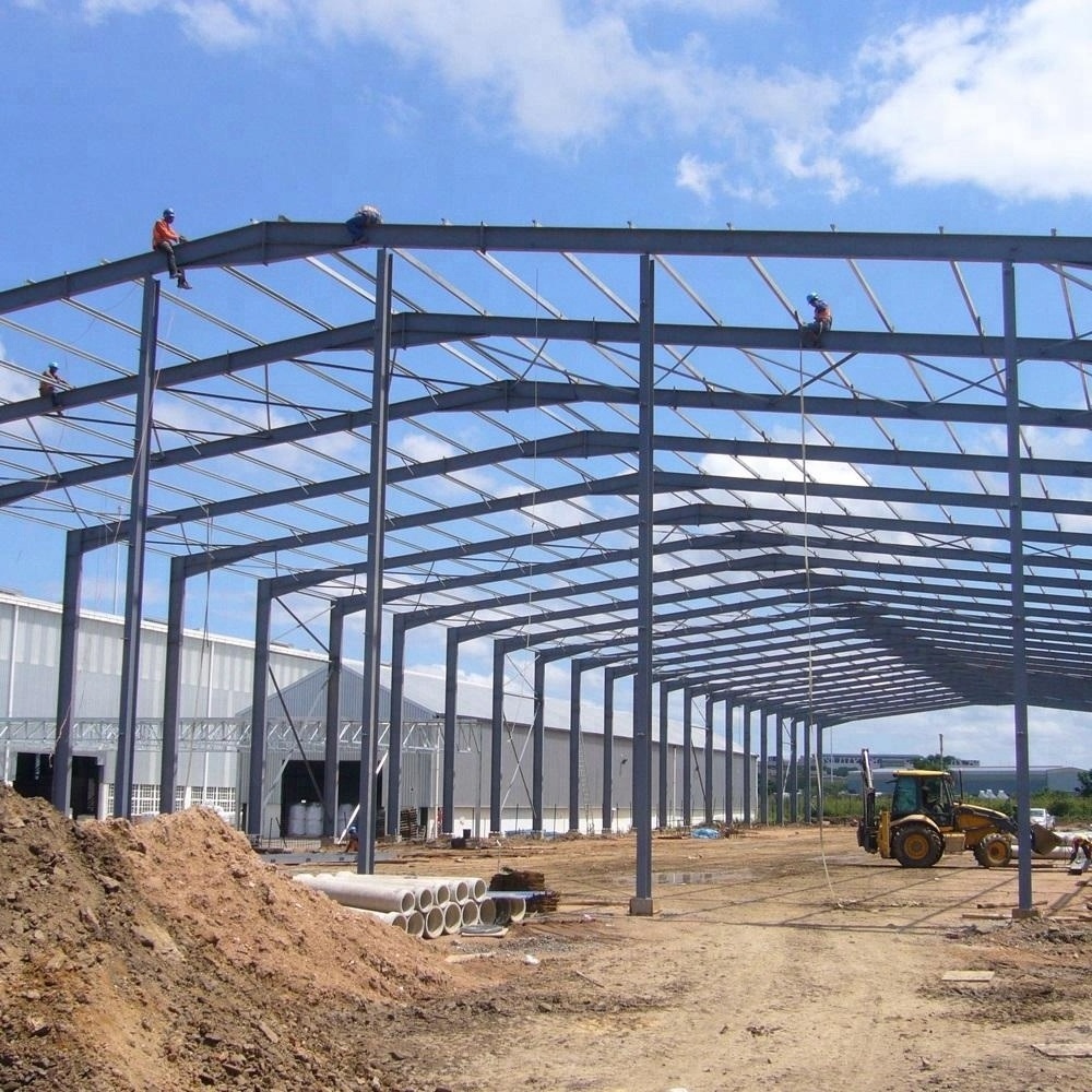 Hot sale light steel building structure materials for constructionnew steel roof truss warehouse steel structure workshop