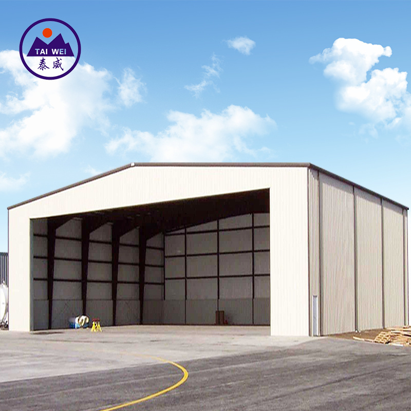 Prefabricated cheap warehouse commerical building construction material modern steel hangar