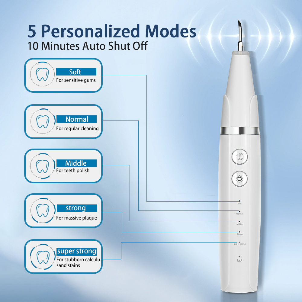 Oral Cleaning Teeth Whitening Tools Ultrasonic Tartar Remover Tooth Cleaner Electric Dental Calculus Remover