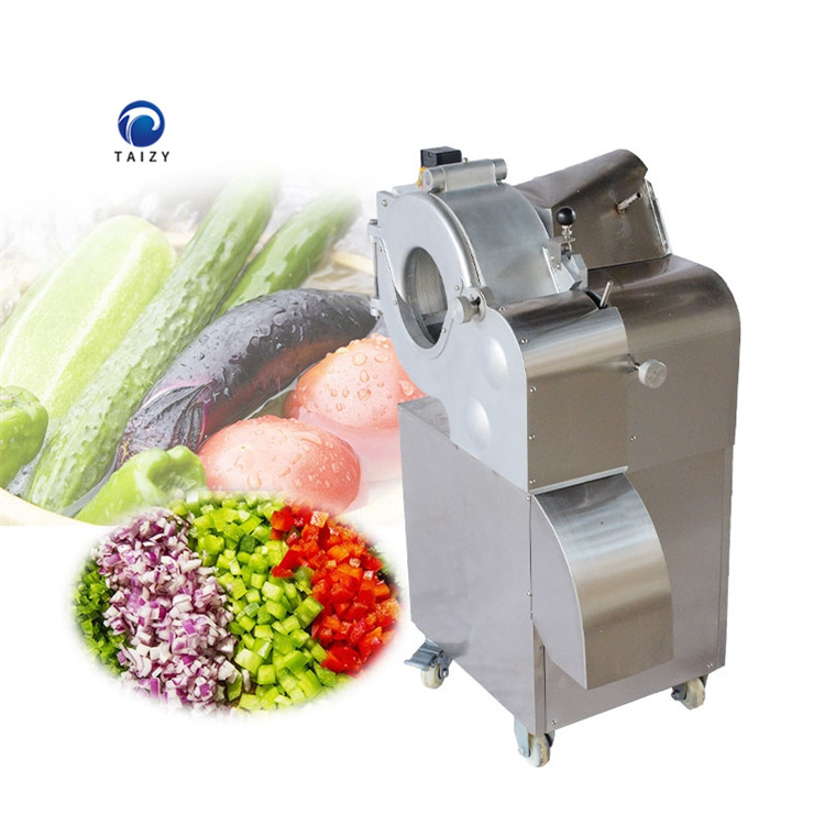 Industrial Vegetable Dicer Tomato Ginger Eggplant Radish Carrot Mushroom Dicing Cutting Machine