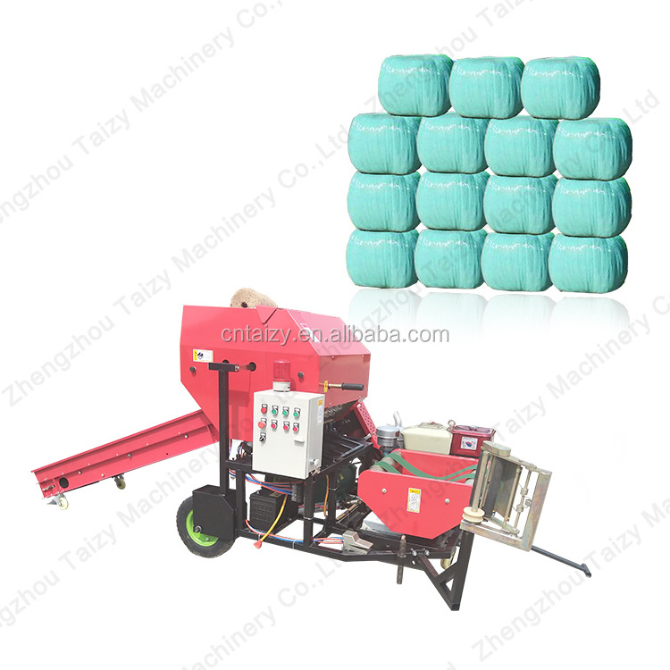 mini roll round hay alfalfa baler twine small bale wrapper for sale