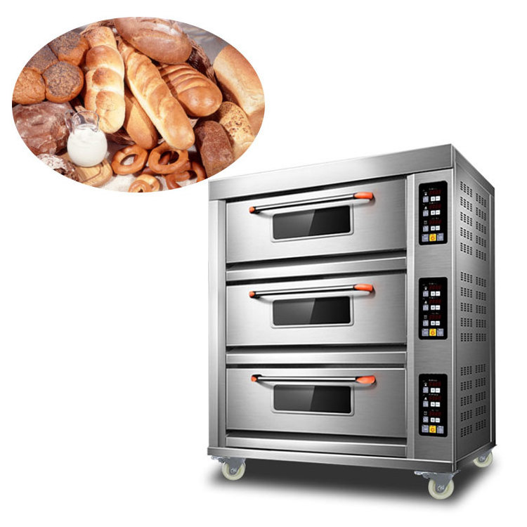 Oven commercial Second floor two / four disk large capacity Double oven Cake bread pizza Large electric oven