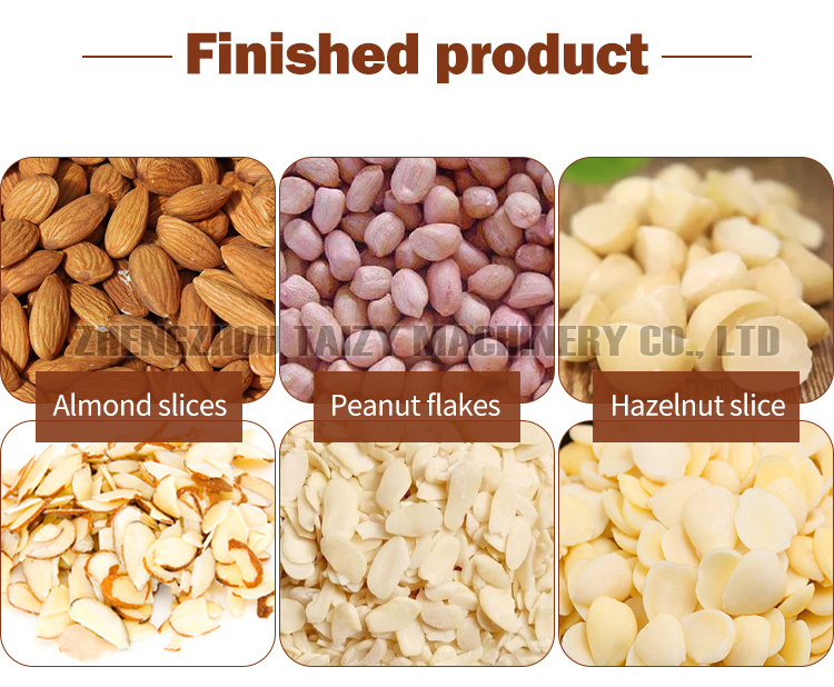 High Quality Almond Thinning Slicer Slicing Automatic Nut Cutter Almond Pistachio Cutting Machine For Sale