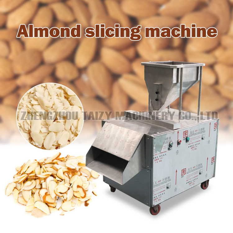 High Quality Almond Thinning Slicer Slicing Automatic Nut Cutter Almond Pistachio Cutting Machine For Sale