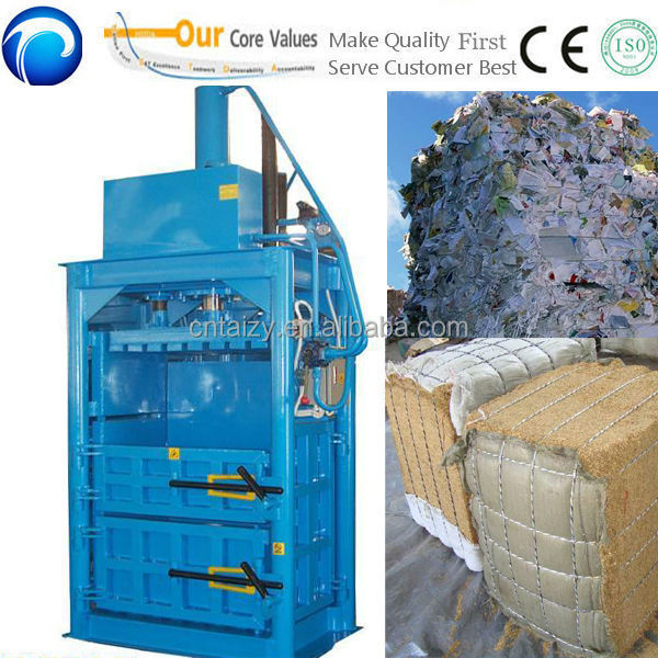 certificate Used clothing baling machine, baler ISO machine for used clothing, used clothes and textile compress baler machine