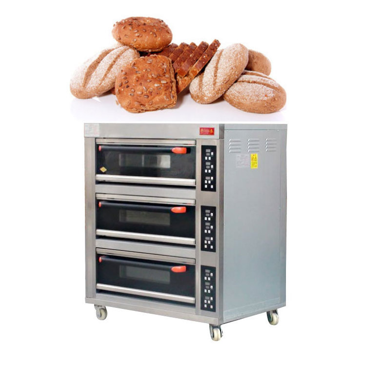 Oven commercial Second floor two / four disk large capacity Double oven Cake bread pizza Large electric oven