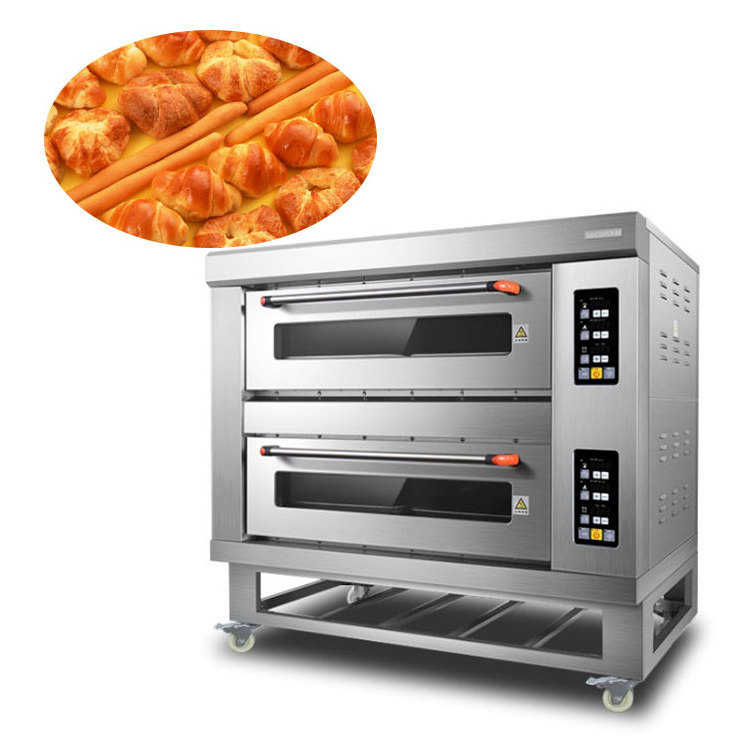 Oven commercial Second floor two / four disk large capacity Double oven Cake bread pizza Large electric oven