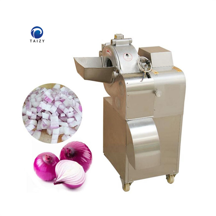 Industrial Vegetable Dicer Tomato Ginger Eggplant Radish Carrot Mushroom Dicing Cutting Machine