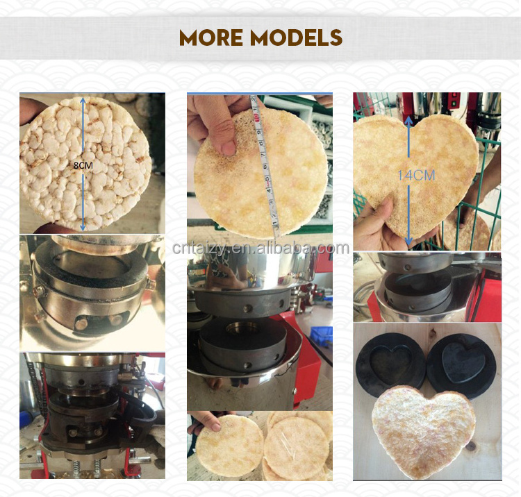 automatic crispy rice cracker popping machine rice cake making machine