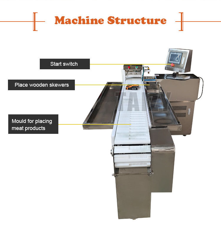 automatic meat skewer machine kabab machine