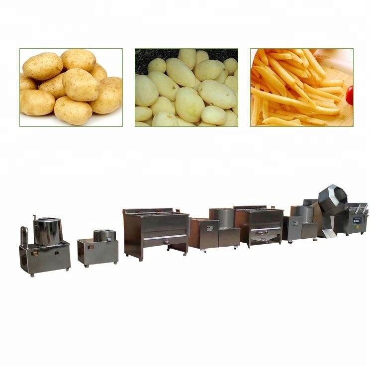 Taizy Potato French Fries Production Line/Potato Chips Making Machine Price/Frozen French Fries Machine