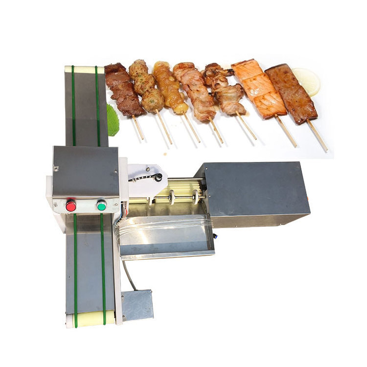 bulk mutton chicken meat skewer machine shish kebab making souvlaki skewer machine