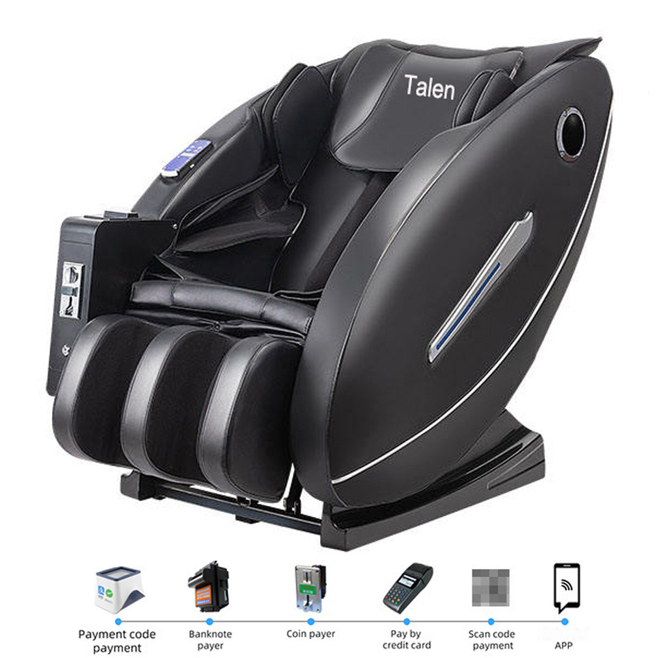 manufactories coin and bill zero gravity massage chair 4d body massager operated vending massage chair