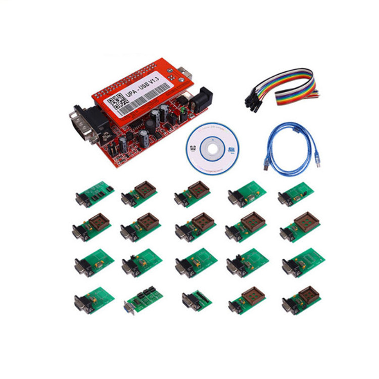 UPA USB 1.3 RED PCB ECU Chip Tuning Tool UPA USB Programmer with TMS And NEC adapters