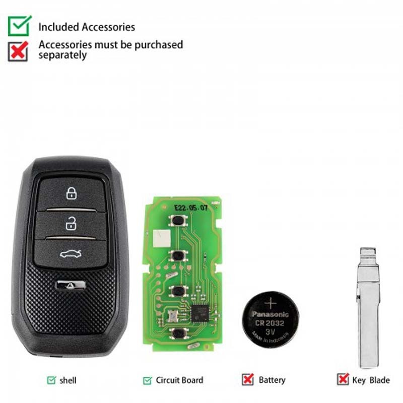 Xhorse XSTO01EN Universal XM38 Smart Key With Key Shell Support 4D 8A 4A All IN One Car Key Xhorse Universal Remote