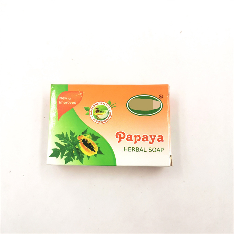 100% pure natural papaya thailand likas silka organic and handmade negra gluta kojic acid exfoliate soap