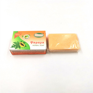 100% pure natural papaya thailand likas silka organic and handmade negra gluta kojic acid exfoliate soap