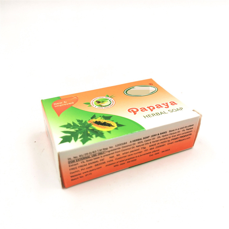 100% pure natural papaya thailand likas silka organic and handmade negra gluta kojic acid exfoliate soap