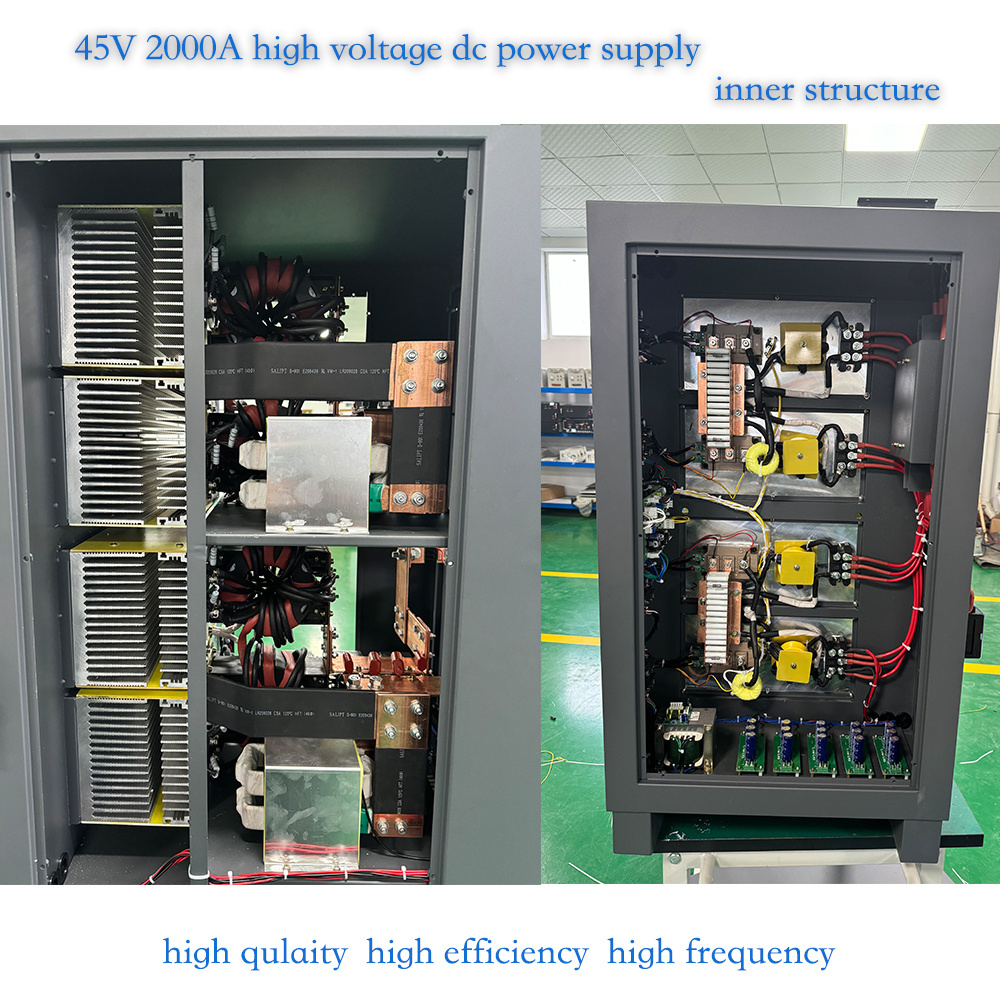 10V 20V 30V 45V 1000A 2000A DC Power Supply 90kw Rectifier for igbt Electroplating Rectifier