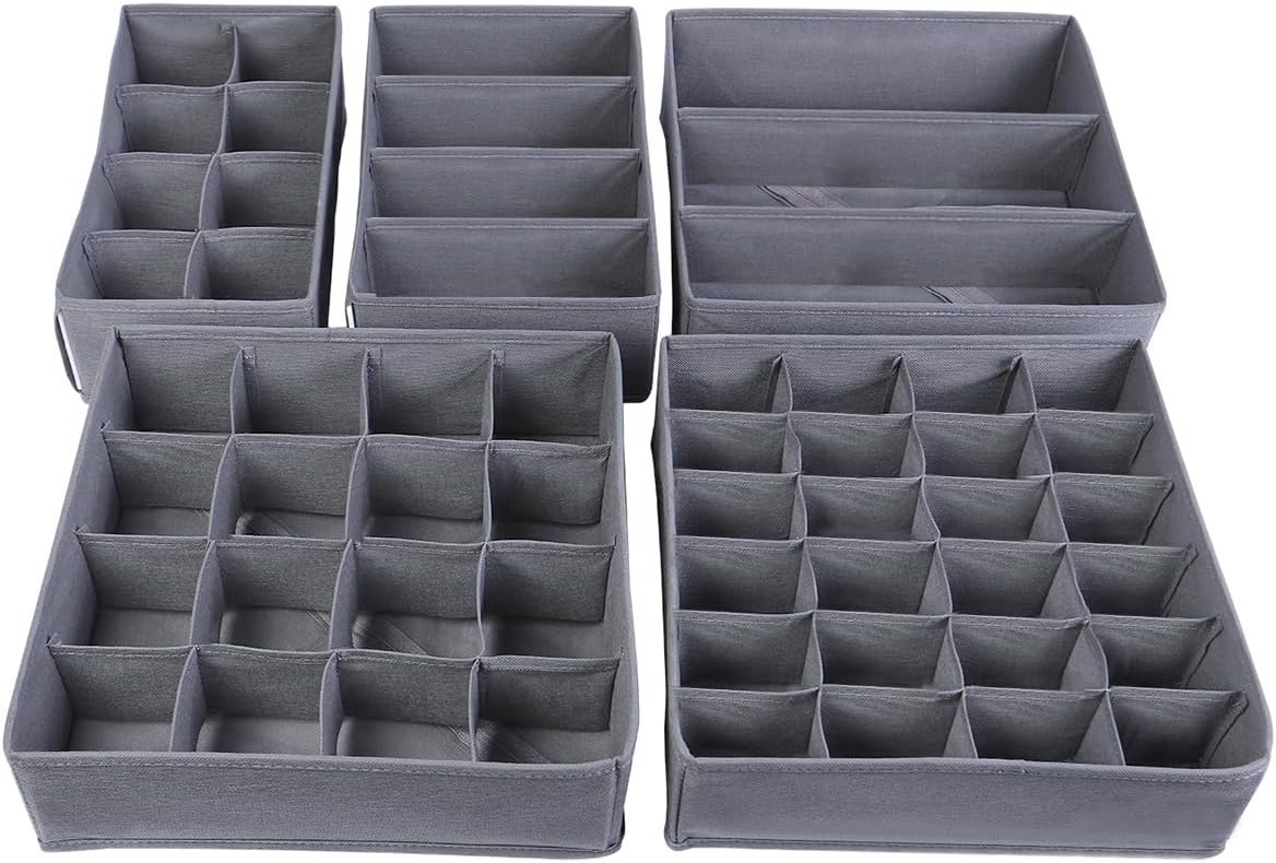 Custom Drawer Organizer Clothes Household  Fabric Box Clothes Pants jeans Storage Box stackable storage organizer