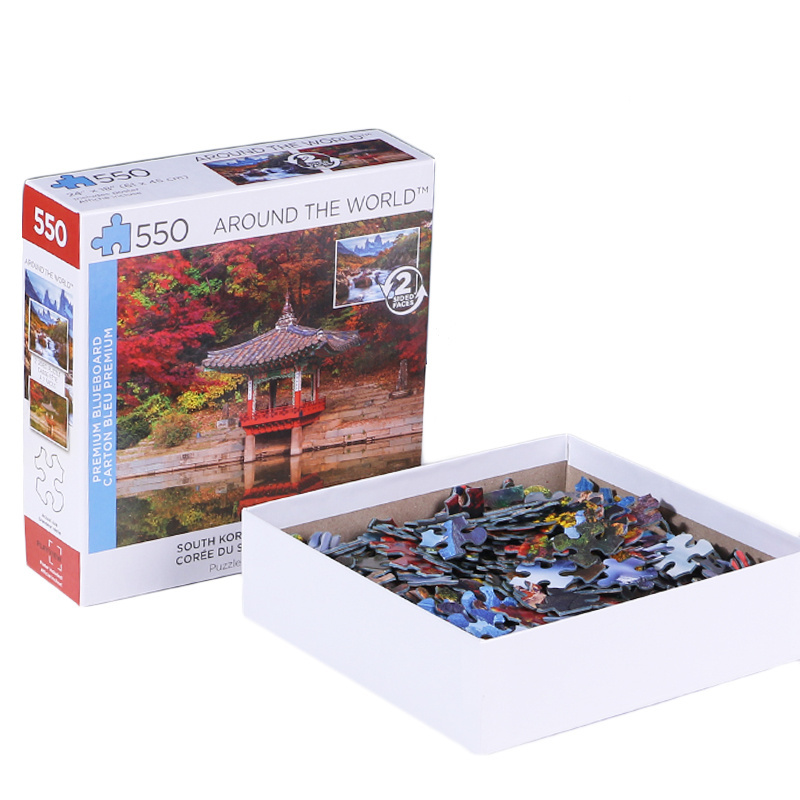 custom 300 pieces Large piece unique Paper Jigsaw Puzzle For Adult