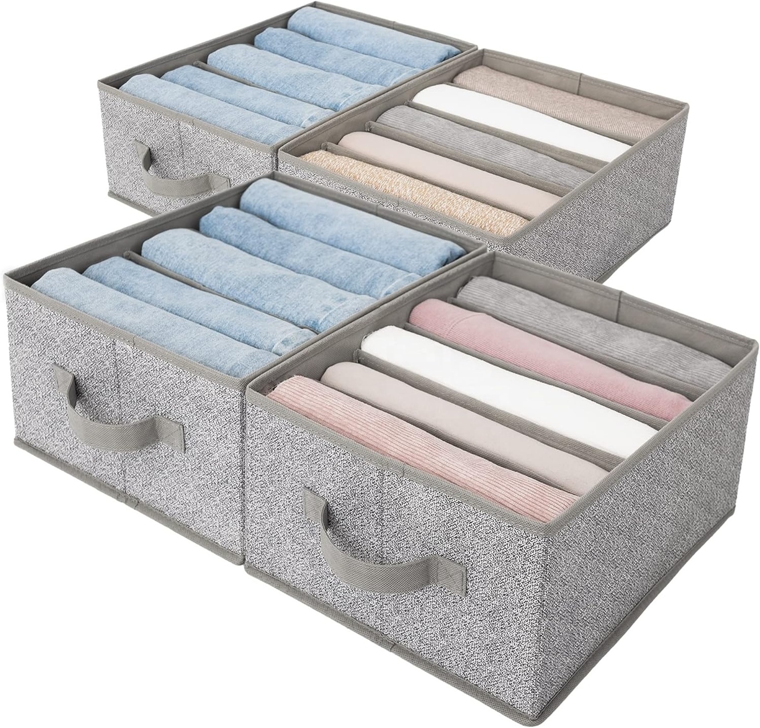 Custom Drawer Organizer Clothes Household  Fabric Box Clothes Pants jeans Storage Box stackable storage organizer