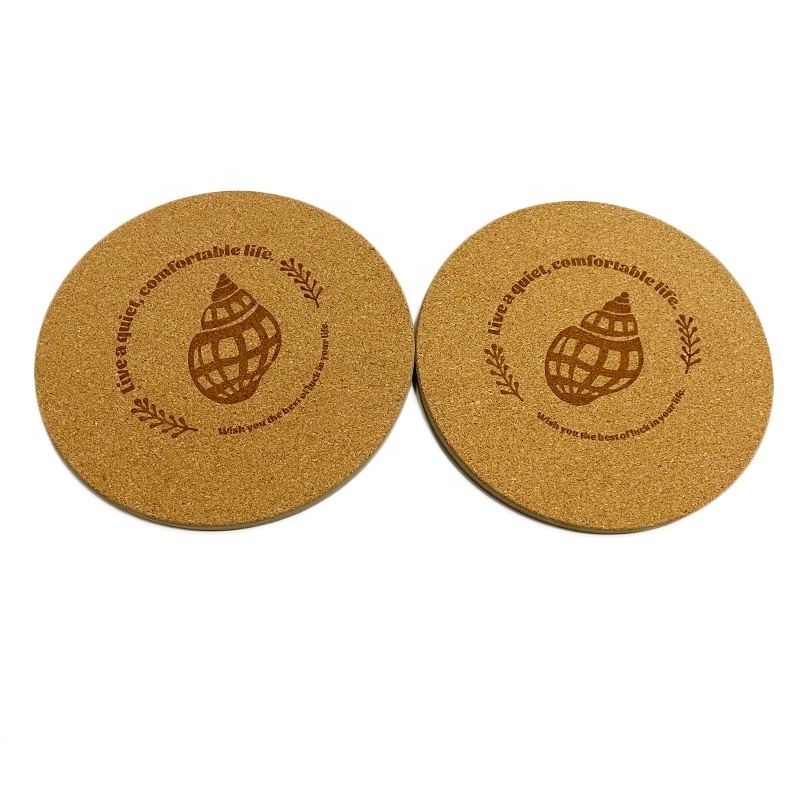 Custom Cork Placemat Natural Heat Resistant Reusable Mdf Round Pot Mat Wood Placemats Pads for Dining Table