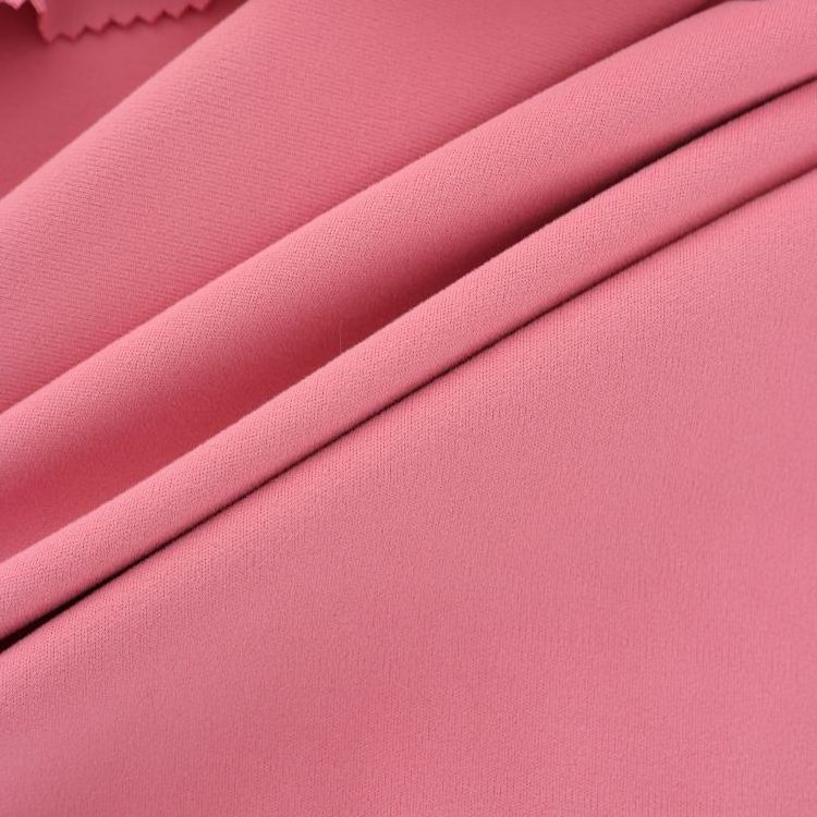 High Elastane Micro Peached Knit Interlock Sportswear Four Way Stretch 85% Polyester 15% Spandex Fabric