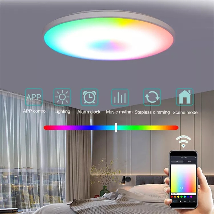 Smart Wifi Ceiling Light APP Voice Control With Alexa Lights For Living room Bedroom decoration RGB LED Ceiling lamp