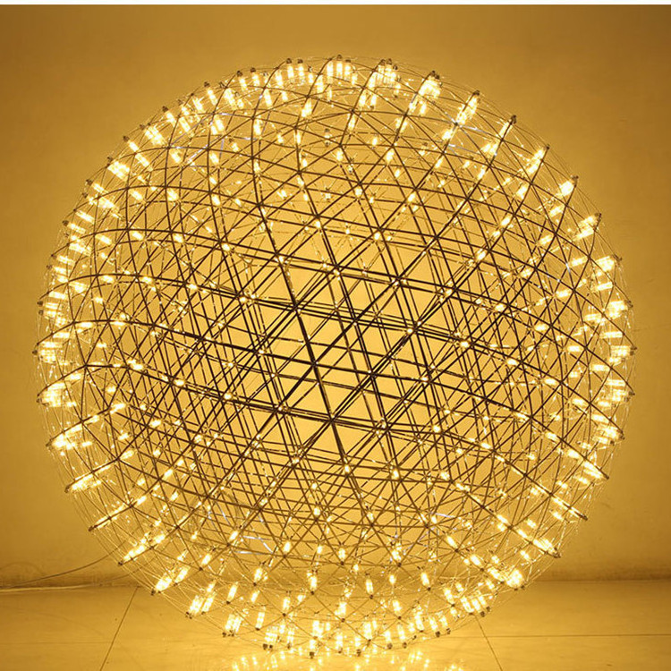 China Factory  Indoor Decorative Chandelier Round Shape Hanging Spark Ball Pendant Light For Hotel Restaurant Bar