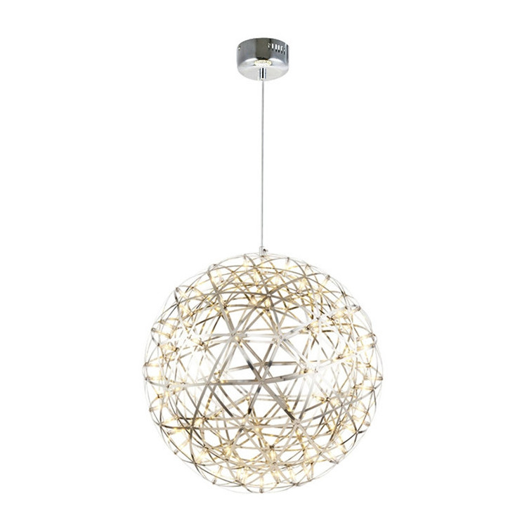 China Factory  Indoor Decorative Chandelier Round Shape Hanging Spark Ball Pendant Light For Hotel Restaurant Bar