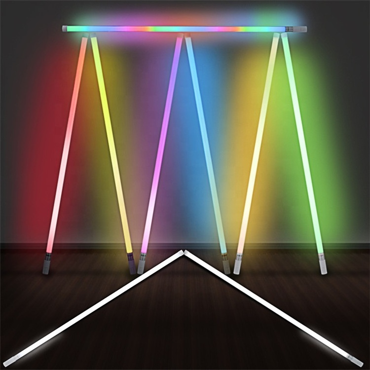 Wholesale t8 led tube light colorful changing remote control RGB light tube with tripod stand