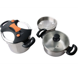 Hot sales stainless steel pressure cooker set 4+6L/5+7l CONSUMER AND CONNERCIAL