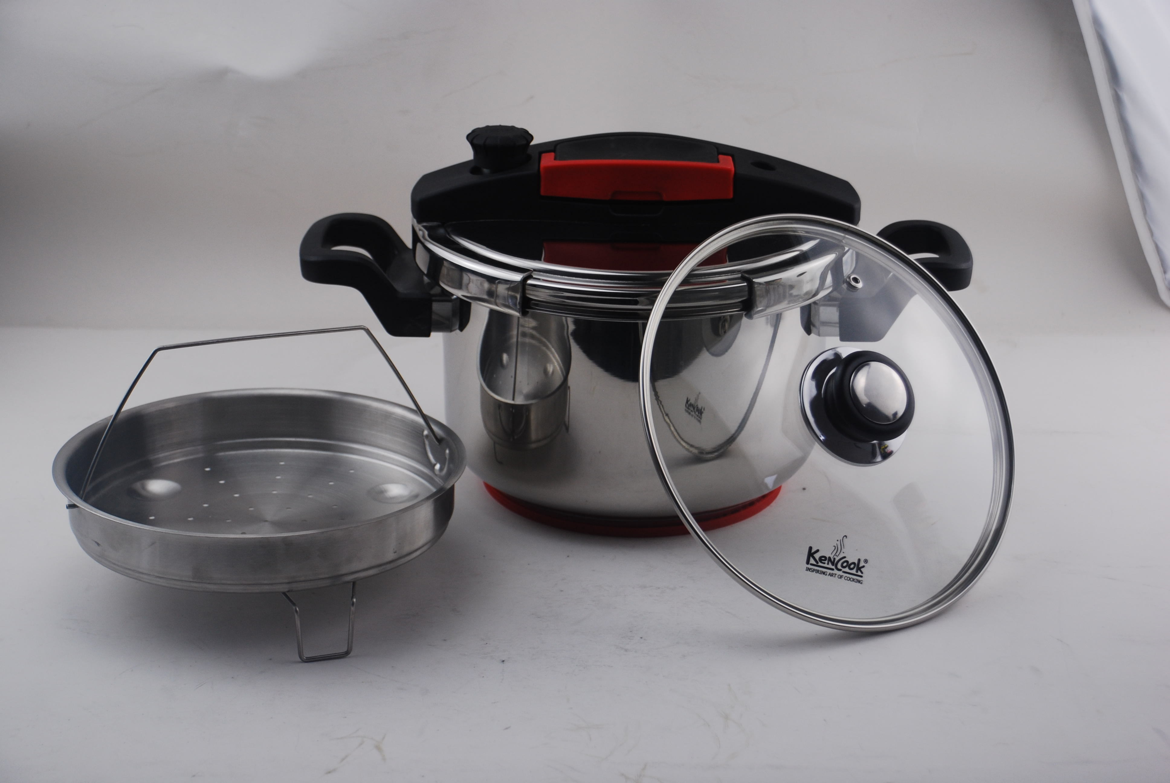 Hot sells Stainless Steel Pressure Cooker with  Lid 4.5.6.7.8.10 Quart